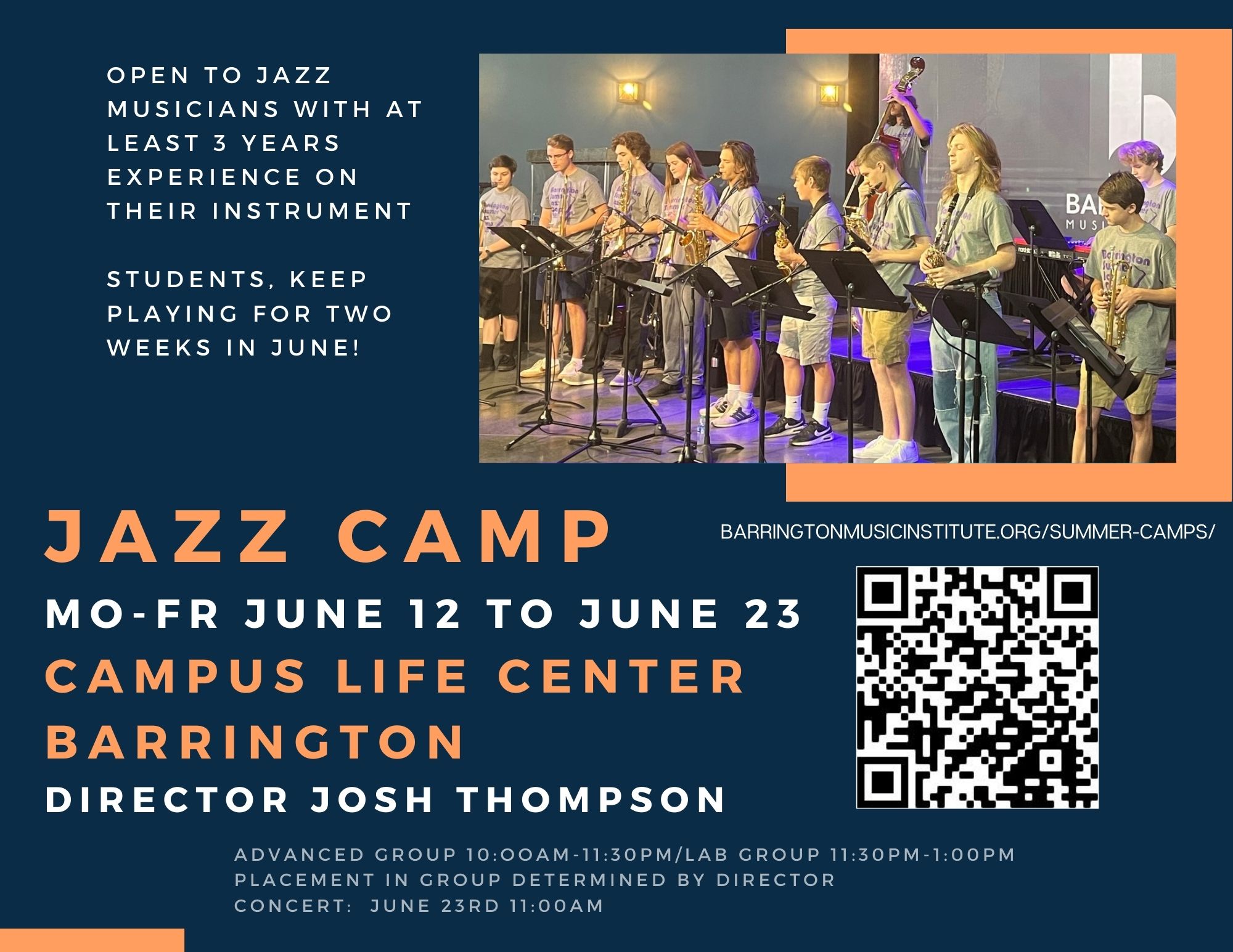 Summer Jazz Camp Barrington Music Institute